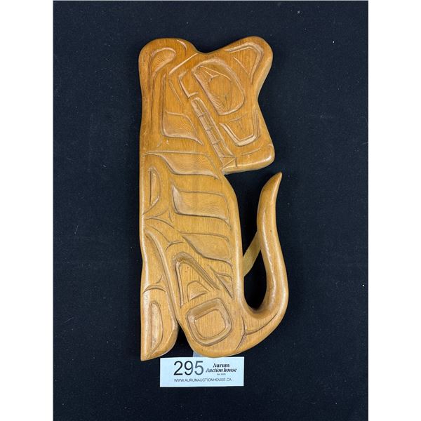 12" Wide Vintage West Coast Native Carving Nicely Signed