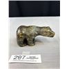 Image 2 : 2" x  4.5" Nicely Carved Soapstone Bear and Signed