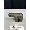 Image 3 : 2" x  4.5" Nicely Carved Soapstone Bear and Signed