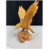 Image 5 : Nice Eagle Head Golden Plaque + Very Nice 18" Carved Eagle