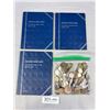 Image 1 : Lot of 3 Collector Coin Books w/ Coins and Bag of World Coins