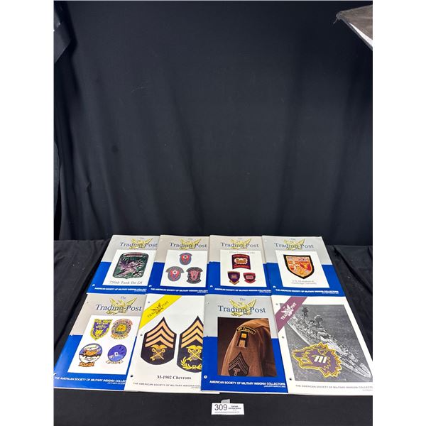 Lot of 8 Vintage Trading Post Military Insignia Books