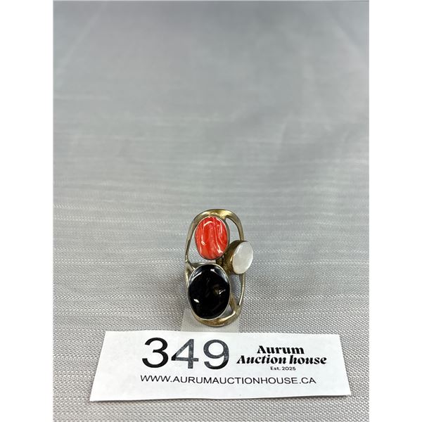 Vintage Silver Watch with Stones