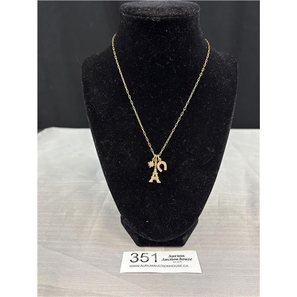 Vintage Catherine Popesco France Necklace with Pendants