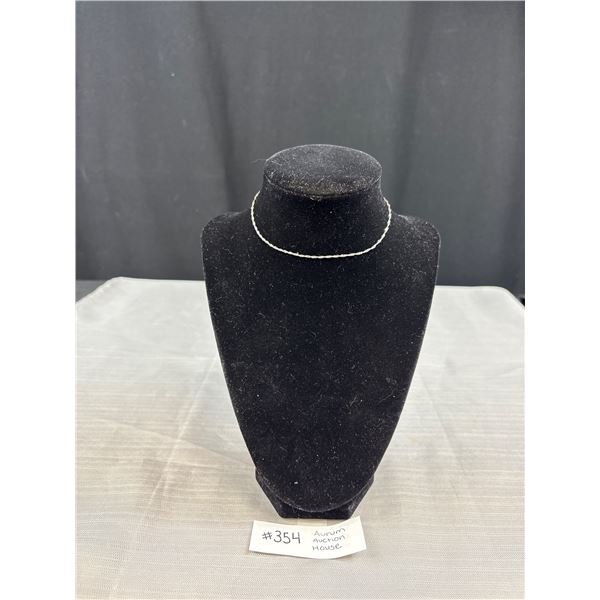 Nice 10k White Gold Childs Necklace