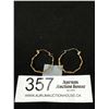 Image 1 : Pair of 10K Gold Hoop Earrings