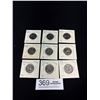 Image 1 : Lot of 9 US 1976 Centennial Denver Mint 25c Coins in Holder