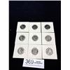 Image 2 : Lot of 9 US 1976 Centennial Denver Mint 25c Coins in Holder
