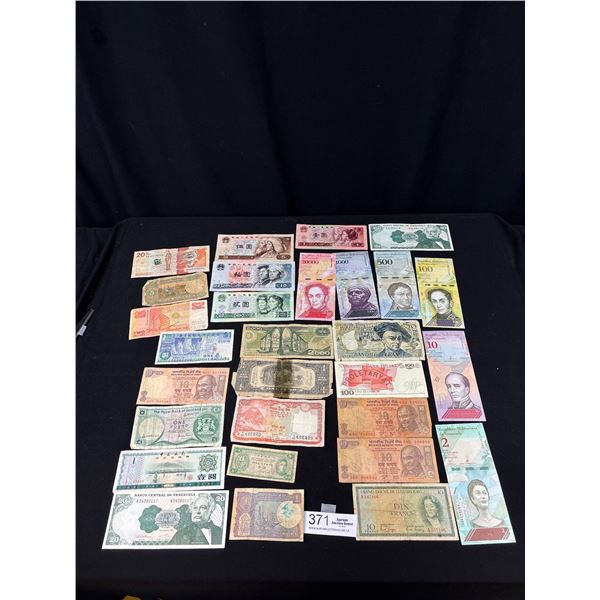 Lot of 32 Old World Bank Notes