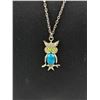 Image 5 : Vintage Owl Pendant on Necklace + Magnifier Loop on Necklace