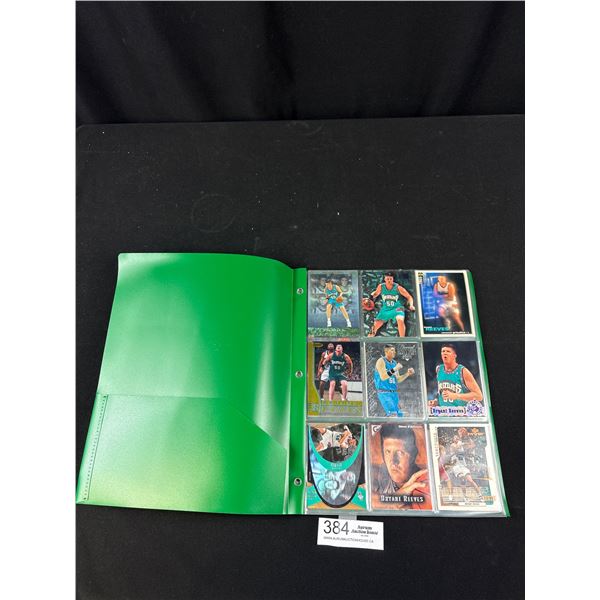Small Binder Full of Vancouver Grizzlies Trading Cards