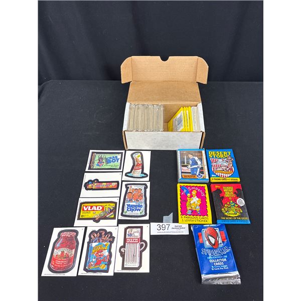 Collector Box of 1989 OPC Commons, Simpons Packs, TNMT Packs, and OPC Singles