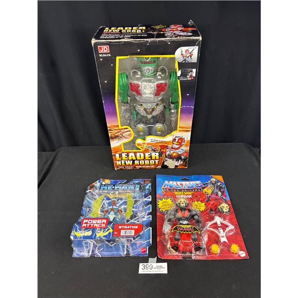 Lot of Figures In Original Packages Robot + Masters of the Universe Etc.