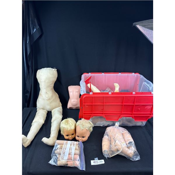 Vintage Lot of Dolls and Doll Parts
