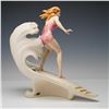 Image 2 : Giuseppe Armani Figurine, Surfer Girl 1496C, Florence Collection