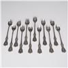 Image 1 : 12pc Reed & Barton Sterling Silver Francis I Pattern Pickle and Olive Forks