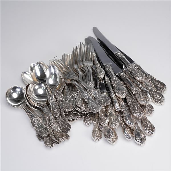 72pc Reed & Barton Sterling Silver Flatware, Francis I Pattern
