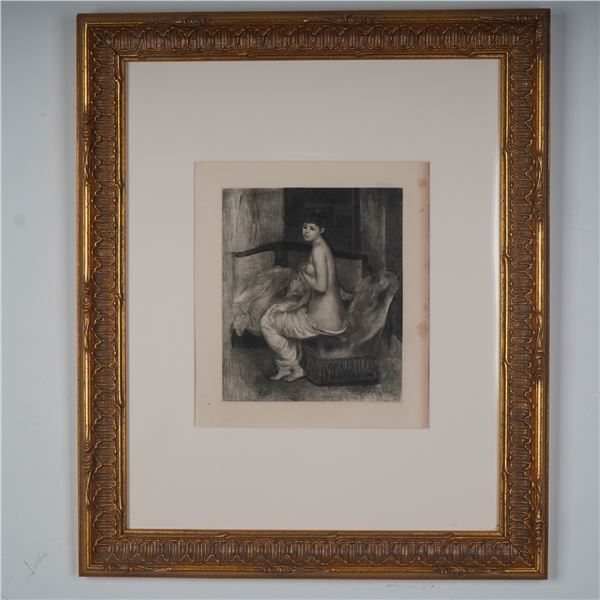Pierre-Auguste Renoir, Copper Plate Heliogravure on Paper Nude Resting