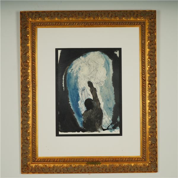 Salvador Dali, Mixed Media Lithograph on Paper w/ Authentication