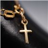 Image 5 : Italian 14K Gold Infant Cross Bracelet