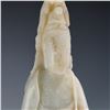 Image 6 : Chinese Jade Figure of Guanyin Mounted on Chloromelanite Base