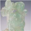 Image 5 : Chinese Green Quartz Carving of the Guanyin with Lotus