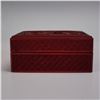 Image 3 : 2pc Chinese Carved Cinnabar Lacquer Courtyard Scene Box with Lid