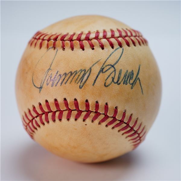 Johnny Bench Signed Rawlings NL Baseball with Case