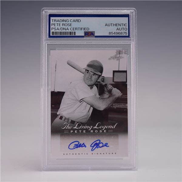 Pete Rose Signed 2012 Leaf The Living Legend Card PSA/DNA Certified