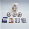 Image 2 : 8pc Group of Baseball Memorabilia Items, Commemorative Ball & Card Packs