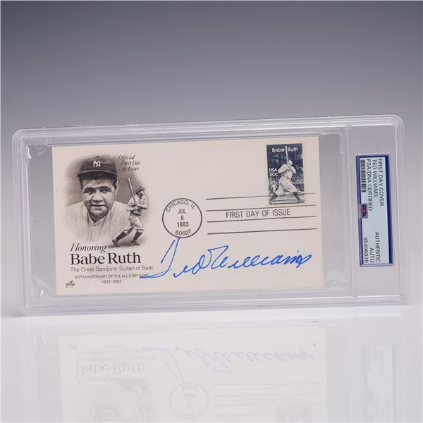 Ted Williams Signed 1983 Babe Ruth First Day Cover- PSA/DNA & JSA LOA