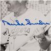 Image 3 : Willie Mays, Duke Snider Autographed Photograph with Plaque and PSA COA