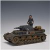 Image 1 : King & Country German Tank, Pzkw.4 with Commander Model
