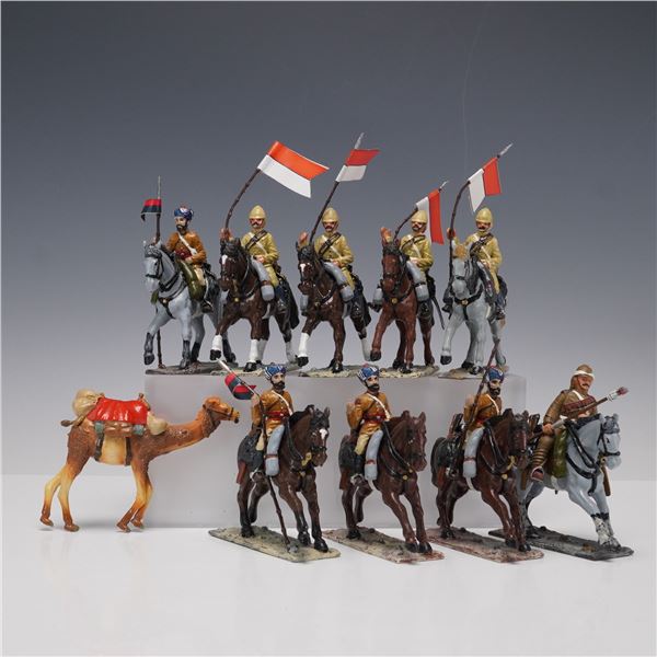 10pc El Templario Mounted Lancers and Camel Figure