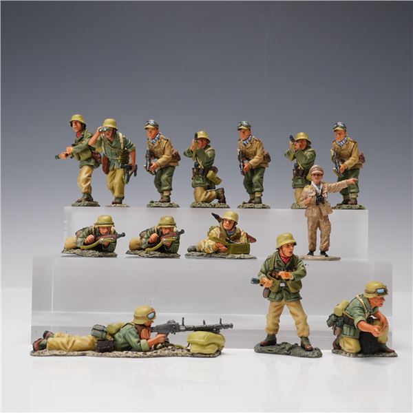 14pc King & Country Afrikakorps WWII Desert Toy Soldier Troops Set