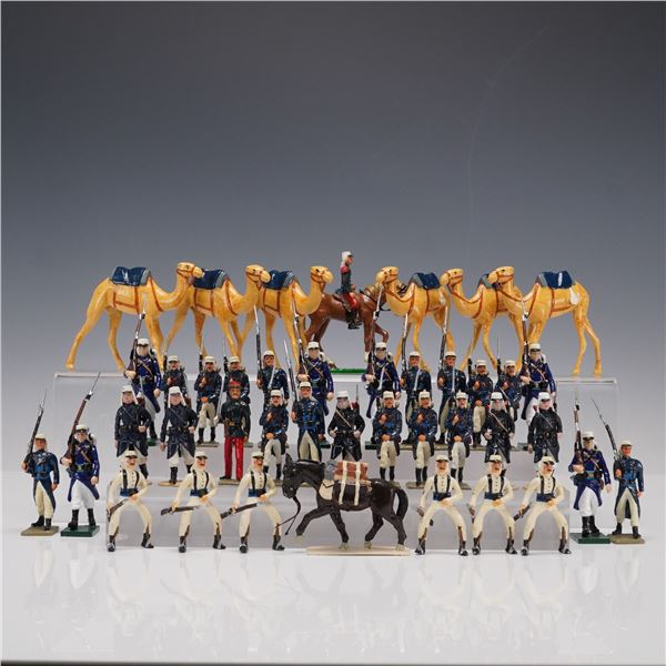 42pc Beau Geste & Alymer Metal Toy Soldier Figurines