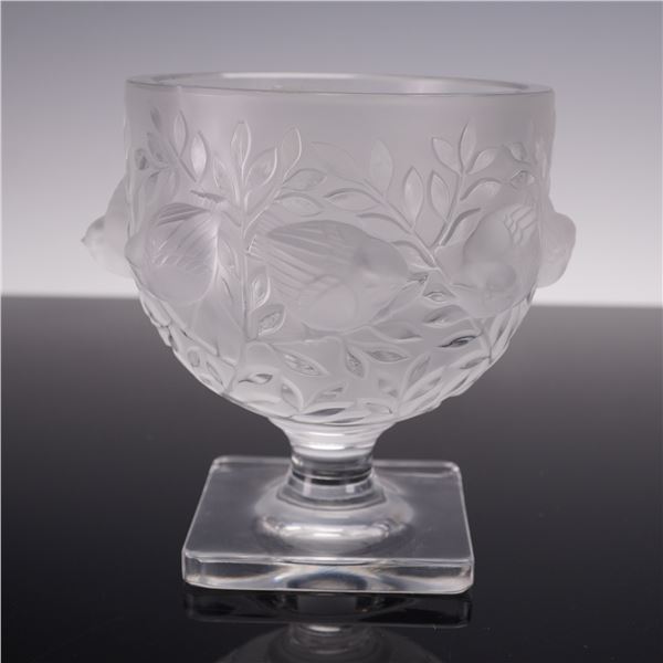 Lalique Elisabeth Footed Crystal Vase