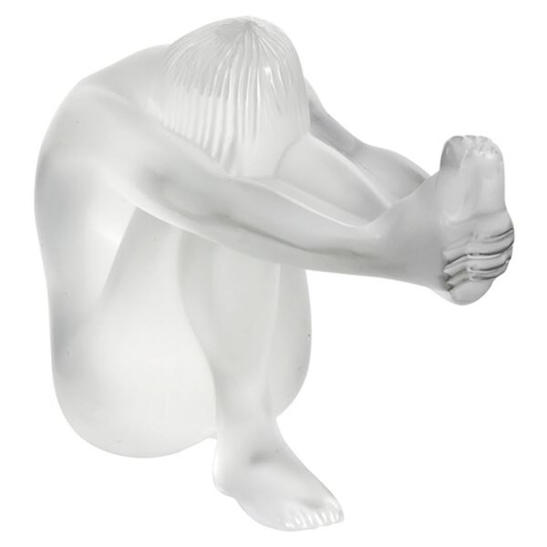 Lalique Crystal Temptation Nude Figurine, Sealed Box