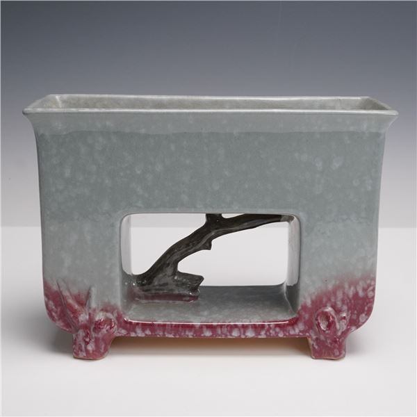 Roseville Pottery Gray Planter, Artwood