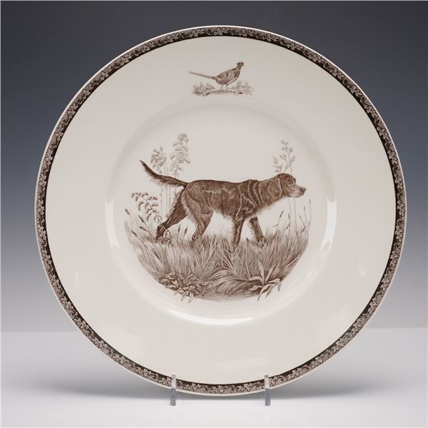 Wedgwood American Sporting Dog Plate, Gordon Setter