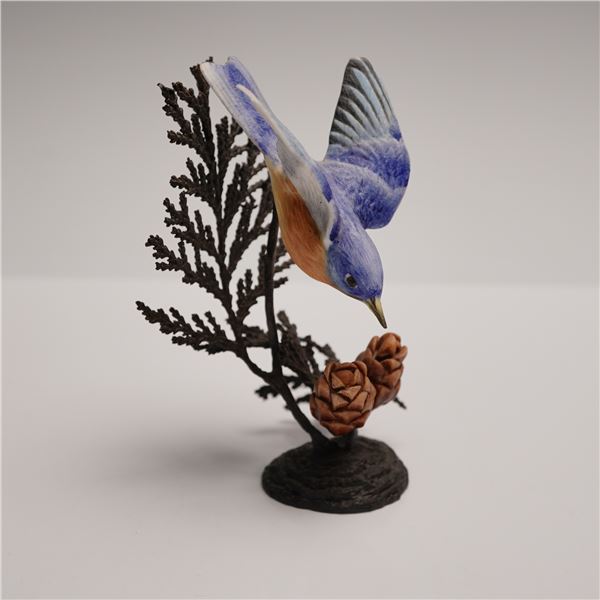Royal Worcester David Fryer Figurine, Bluebird and Fir