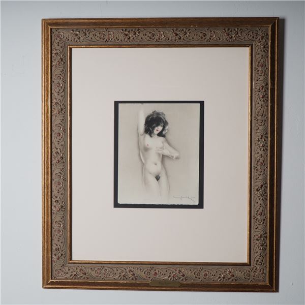 Louis Icart, Colored Etching on Paper, La Vie des Seins, Signed