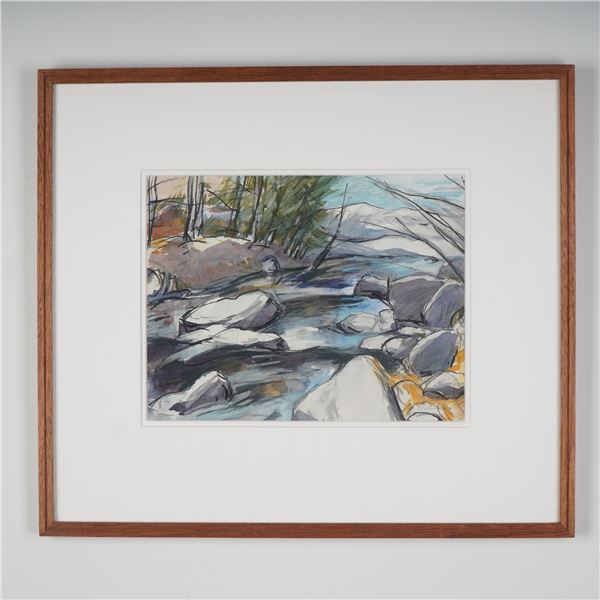 Anthony Nicholson, Original Watercolor & Pastel on Paper, Signed