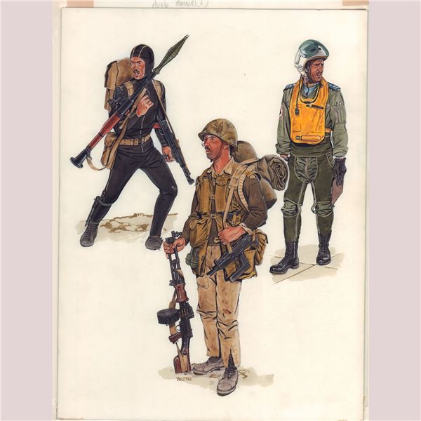 Ron Volstad, Original Gouache Illustration for Osprey - Arab Armie
