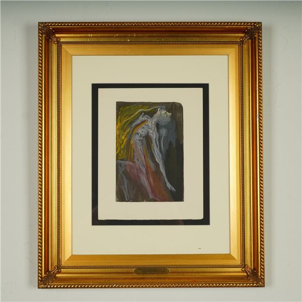 Salvador Dali, Color Woodcut on Paper w/ Authentication