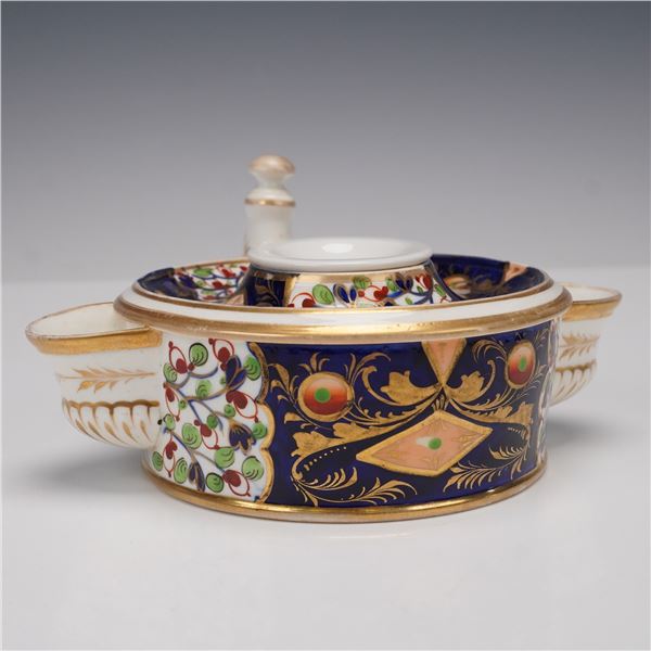 2pc Royal Crown Derby Imari Inkwell with Inkwell Insert