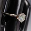 Image 4 : 14K Gold Solitaire Ring with Round Brilliant-Cut Cubic Zirconia