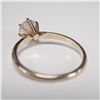 Image 5 : 14K Gold Solitaire Ring with Round Brilliant-Cut Cubic Zirconia