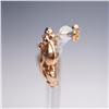 Image 4 : 14K Gold Organic Nugget Form Earrings