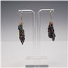 Image 3 : Carborundum Crystal Earrings with Iridescent Finish